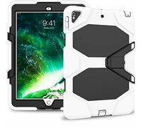 GUPENAA Funda para iPad Pro de 12,9 Pulgadas 2017/2015 (1ª y 2.ª generación), Funda Protectora Resistente de Cuerpo Completo Resistente de Alta Resistencia con Protector de Pantalla,Blanco
