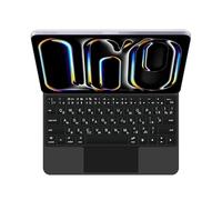 GUPENAA - Funda para teclado para iPad Air de 11" (M3 2025/M2 2024), Pro 11" (4e/3e/2e/1ª generación) y Air 5/4 10,9, soporte flotante Magic Cantilever, retroiluminación 7 colores, negro, russian
