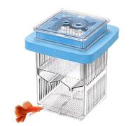 Guppy Box - Floating Clear Frame Hatching Box, Fish Tank Divider Acclimation Case, Shrimp and Aquatic Life Incubator, Sturdy Transparent Design, Home Aquarium Breeding 3.74x3.74x3.74 Inches