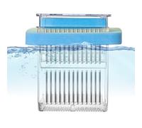 Guppy Breeder Box, Caja de atenuación de marco transparente flotante, Poliestireno Fish Tank Divisor Aclimation Case, 3.74x3.74x3.74x3.74 pulgadas