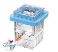 Guppy Breeder Box, flotante de incubación de marco transparente, divisor de pecera, de aclimatación de 300 g para peces madre, incubadora para cría de camarones, ideal para cuidado acuático