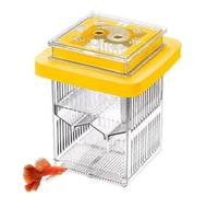 Guppy Breeder Box, Portable Floating Clear Frame Hatching Box, Fish Tank Divider, 3,74 in Aclimation Case Perfect for Mother Fish and Shrimp Incubation