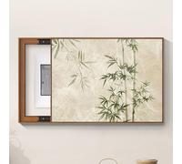 GUQASDV Arte De Gabinete De Distribución Oculto, Pintura De Panel Decorativo, Ocultación De Caja De Medidor Eléctrico, Decoración De Pared De Tablero De Distribución(Bamboo 1 -H,21.6x17.7in)
