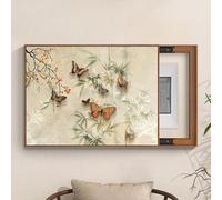 GUQASDV Arte De Gabinete De Distribución Oculto, Pintura De Panel Decorativo, Ocultación De Caja De Medidor Eléctrico, Decoración De Pared De Tablero De Distribución(Butterfly 2-L,31.5x23.6in)