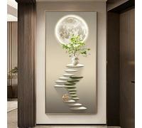 GUQASDV Cubierta de Caja de Interruptores Montada en La Pared, Pintura Decorativa de Caja de Medidor Eléctrico a Gran Escala, Decoración de Panel Eléctrico Oculto(Style2,Right Open,90cm/35.4in)