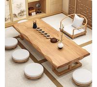 GUQASDV Wooden Japanese Floor Table, Tatami Low Coffee Table Floor, Living Room Small Low Table, Large Multi-Use Dining Table for Reception Rooms,Dining Room(102.4 * 27.6 * 13.8in)