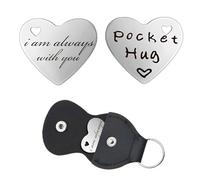 Guqqeuc Regalo de abrazo de bolsillo para amigos, cumpleaños, Navidad, regalos motivacionales para papá, mamá, regalos motivacionales para hijo, esposa, regalos de San Valentín para parejas, I Am