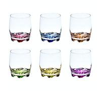Gurallar Artcraft ADR15 Set de Vasos, 290 milliliters, Vidrio, Green/Multicolor/Red