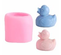 Guratapa Molde de jabón de silicona de pato de goma 3D para bautizo, baby shower, fondant, chocolate, amarillo, cubitos de hielo, arcilla, galletas, yeso, resina, cupcakes, decoración de tartas