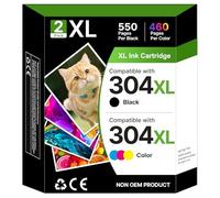Gureef Cartuchos de Tinta 304XL para HP 304, Color Negro y Color para Impresora HP 304 XL para hp304 para hp304xl para HP Envy 5020 5000 5010 5032 5030 DeskJet 2600 3760 2630 2620 3 700 Unidades