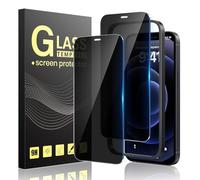 Guretok 2 Unidades Protector Pantalla Antiespias para iPhone 12 mini con Marco Instalación 5,4 pulgadas, Privacidad Cristal Templado para iPhone 12 mini [Resistente Arañazos] [Dureza 9H]