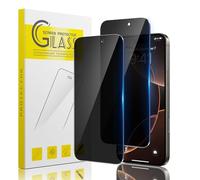 Guretok 2 Unidades Protector Pantalla Antiespias para iPhone 16 Pro Max Vidrio 6,9 pulgadas, Privacidad Cristal Templado para iPhone 16 Pro Max [Resistente Arañazos] [Dureza 9H]