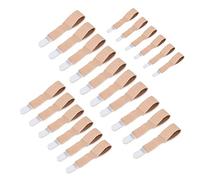 Guriayus 20 Piezas de Dedo del Pie Enderezador Martillo Cinta Hallux Valgus Corrector Vendaje Separador de Dedo del Pie FéRula Envolturas Suministros para el Cuidado de los Pies