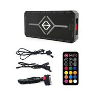 Guriayus Controlador ARGB PWM Control Remoto Inalámbrico Hub de Ventilador Controlador PWM ARGB Adaptador de Concentrador Computadora PC Caja Caja Radiador