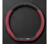 GuriDo Funda Volante Coche para Kia Niro 2 (II) SG2 I 2022 2023 2024, Microfibra Cuero Cubierta de Volante Antideslizante Transpirable Protector Accesorios,A/D~Type-D/Red