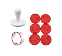 Gurlideo Juego de 6 moldes de silicona para galletas de Navidad