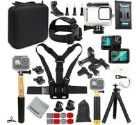 Gurmoir Kit de Accesorios con Funda Impermeable para Gopro Hero 13 12 11 10 9 Cámara, Kit de Cámara de acción Paquete Compatible con Go Pro 13 12 11 10 9 (DT13)