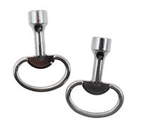 Gurtt 2 llaves cuadradas universales, llave triangular de metal de 8 mm, para radiador, elevador, caja eléctrica, gas, agua, electricidad, medidor