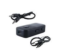 Gurtt Adaptador Bluetooth 5.4 2 en 1, transmisor y Receptor con Conector Auxiliar de 3,5 mm para Aviones, TV, Gimnasio, vuelos, tabletas, Coche y Equipo de música doméstico.