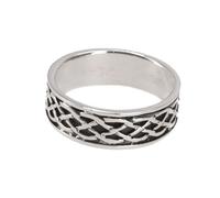GURU SHOP Anillo de plata, estilo boho étnico con medalla, modelo 11, 60 (19,1 mm), Plata de ley, Sin piedra preciosa