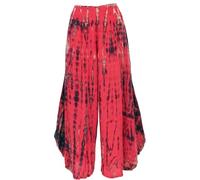 GURU SHOP Batik - Falda ancha de verano para mujer, color rojo, algodón, talla: 38, rojo, 38