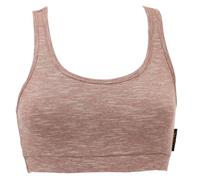 GURU SHOP BraTop Top Yoga Algodón Orgánico - Antracita, Mujer, cappuccino, 36