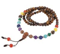 GURU SHOP Cadena tibetana para oración de chakra mala, buda y lava