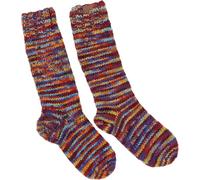 GURU-SHOP, Calcetines de Lana de Oveja Tejidos a Mano, Calcetines Nepal, Arco Iris, Tamaño:M (37-39), Calcetines Calientapiernas