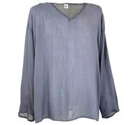 GURU-SHOP, Camisa de Yoga, Camisa Goa, Gris Paloma, Sintético, Tamaño:XXL, Camisas de Hombre
