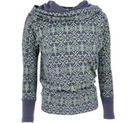 GURU SHOP Camiseta larga holgada de algodón orgánico para mujer, azul, 40