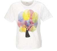 GURU SHOP Camiseta retro Trees Save Earth para hombre, algodón, camisetas estampadas, ropa alternativa, Impresión de dedos/blanco, L