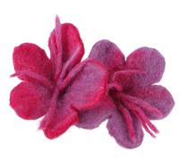 GURU SHOP Coletero con flor de fieltro, flor de fieltro a mano, accesorio para el pelo, lila/rosa