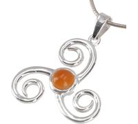 GURU SHOP Colgante de plata trisquel celta, normal, Plata esterlina, Sin piedra preciosa