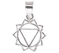 GURU SHOP Colgante étnico de plata, colgante de plata chakra - plexo solar