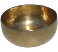 Guru-Shop Cuenco de Latón Hecho a Mano en la India - 12 cm, De Oro, Tazones Para Cantar
