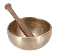 Guru-Shop Cuenco de Latón Hecho a Mano en la India - 13 cm, De Oro, Tazones Para Cantar