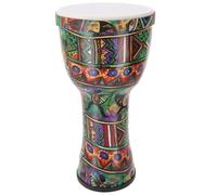 GURU SHOP Djembé de colores, tambor de madera, instrumento de percusión de sonido con ritmo, diseño de 5,42 cm, multicolor, instrumentos musicales