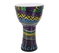 GURU SHOP Djembé de colores, tambor de madera, instrumento de sonido de percusión, motivo de 6,32 cm, multicolor, instrumentos musicales