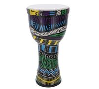 GURU SHOP Djembé de colores, tambor de madera, instrumento de sonido de percusión, motivo de 6,42 cm, multicolor, instrumentos musicales