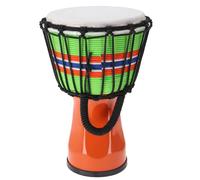 GURU SHOP Djembé de colores, tambor de madera, instrumento de sonido de ritmo de percusión - naranja 32 cm, instrumentos musicales