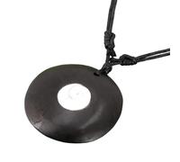 GURU SHOP Ethno - Collar con incrustaciones de nácar, cadena de surfista con bola de Shivamuschel, normal, Madera, Sin piedra preciosa