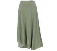 GURU SHOP Ethno - Falda larga para mujer, estilo bohemio, para verano, Verde Oliva Claro, 42