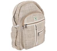 GURU SHOP Ethno - Mochila de cáñamo, unisex, para adultos, 35 x 26 x 20 cm, naturaleza, Einheitsgröße, Casual