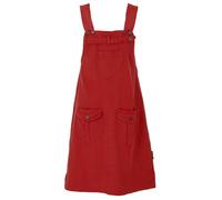 GURU SHOP Falda con peto, vestido con tirantes, falda hippie - rojo oxidado, mujer, algodón, talla: XL
