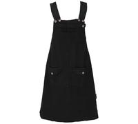 GURU SHOP - Falda con tirantes, vestido cruzado, falda hippie - Negro, para mujer, algodón, talla: S