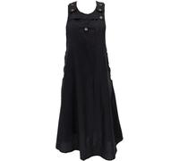 Guru-Shop - Falda de babero, vestido, falda hippie, algodón, faldas largas, Negro , 36