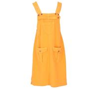 GURU SHOP Falda de peto con tirantes para mujer, de algodón, mostaza, L