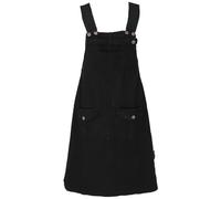 GURU SHOP Falda de peto con tirantes para mujer, de algodón, Negro , M