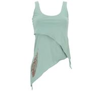 GURU SHOP Festival Elfos Top de Algodón Orgánico Lagentop Pixitop Mujer, azul turquesa, 38