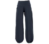 GURU SHOP Goa Psytrance - Pantalones de verano para mujer, de algodón, Negro , 38